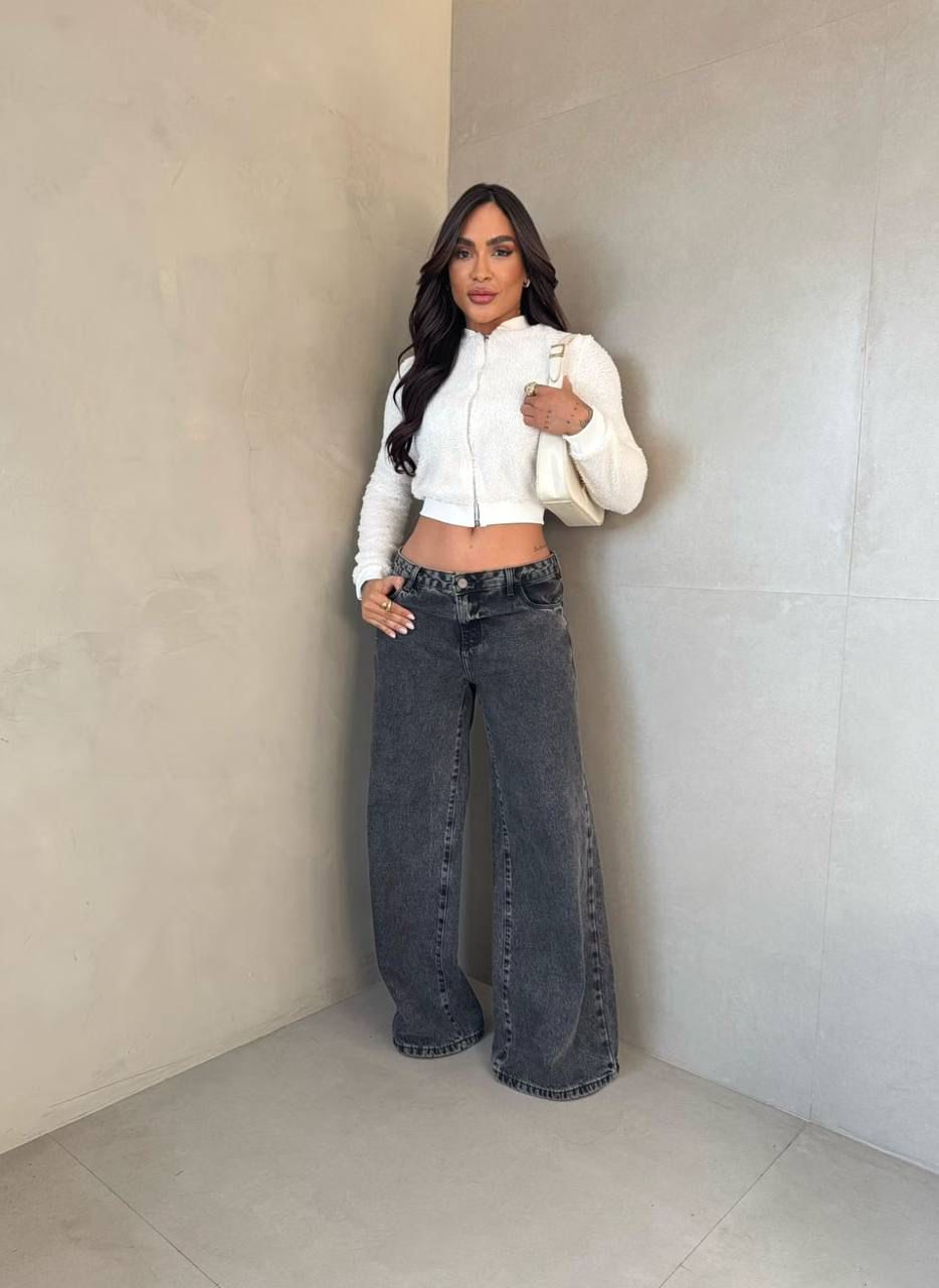 Blusa Teddy Branca Feminina