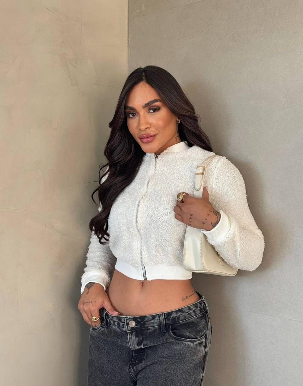 Blusa Teddy Branca Feminina