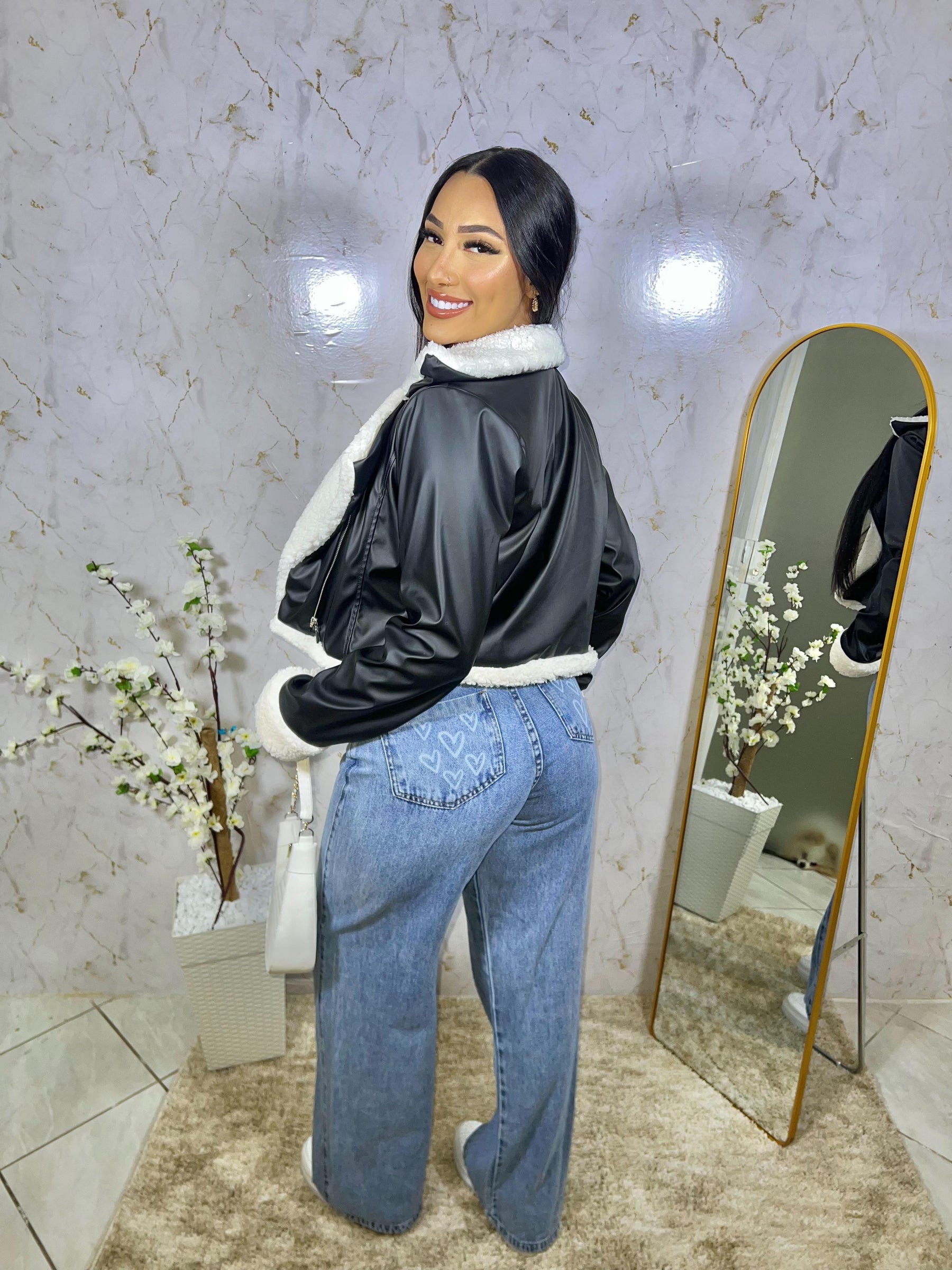 Calça Jeans Wide Leg Feminina