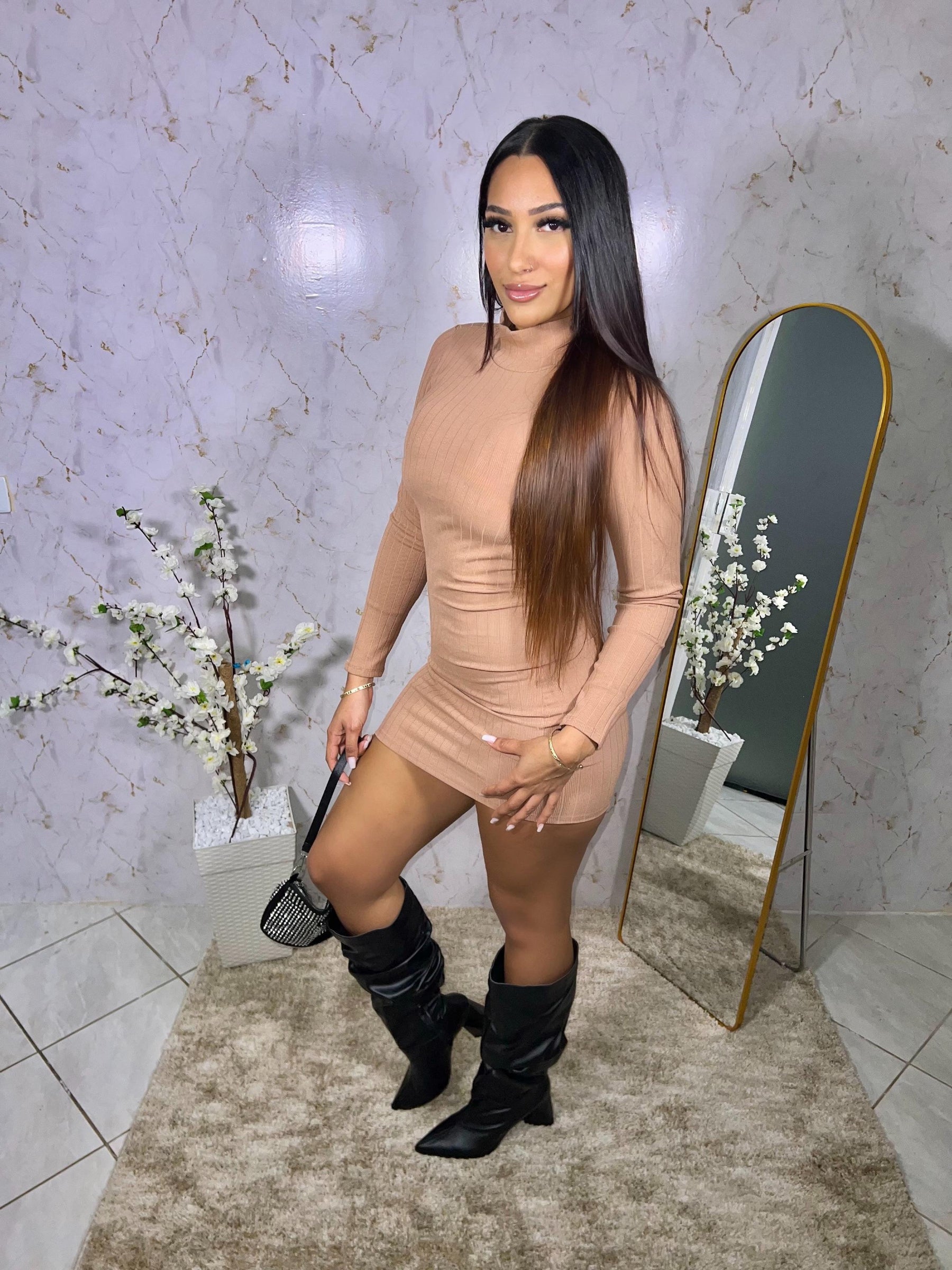 Vestido Canelado Premium Costa Nua Feminino